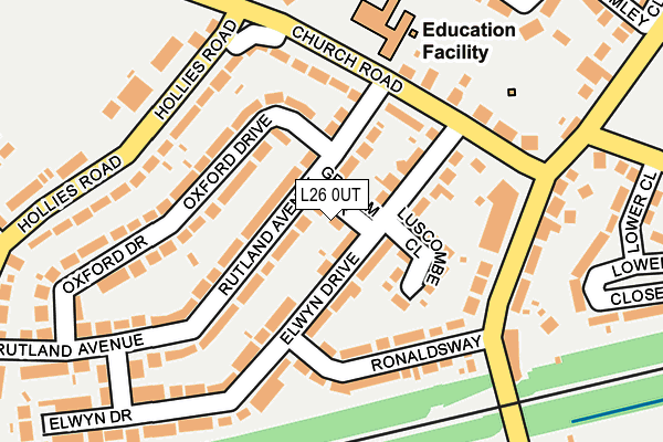 L26 0UT map - OS OpenMap – Local (Ordnance Survey) L26 0UT map - OS OpenMap – Local (Ordnance Survey)