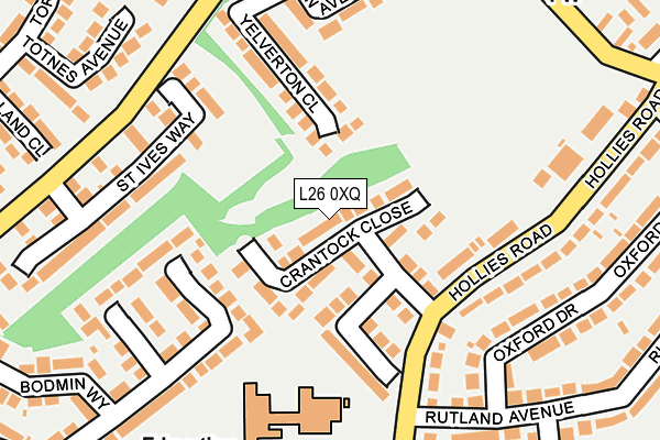 L26 0XQ map - OS OpenMap – Local (Ordnance Survey) L26 0XQ map - OS OpenMap – Local (Ordnance Survey)