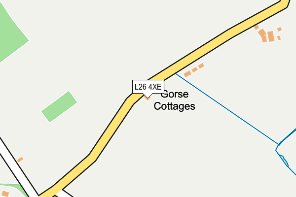 L26 4XE map - OS OpenMap – Local (Ordnance Survey) L26 4XE map - OS OpenMap – Local (Ordnance Survey)