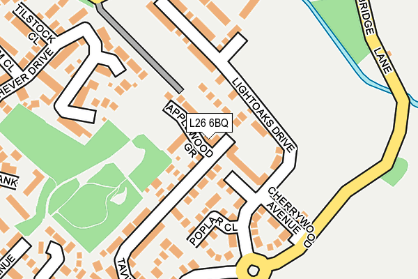 L26 6BQ map - OS OpenMap – Local (Ordnance Survey) L26 6BQ map - OS OpenMap – Local (Ordnance Survey)