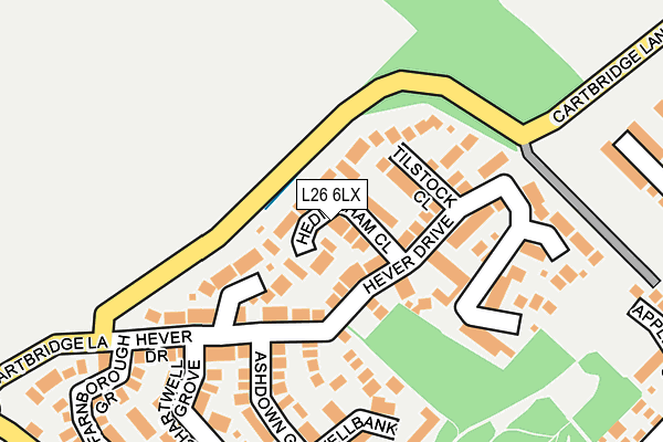 L26 6LX map - OS OpenMap – Local (Ordnance Survey) L26 6LX map - OS OpenMap – Local (Ordnance Survey)