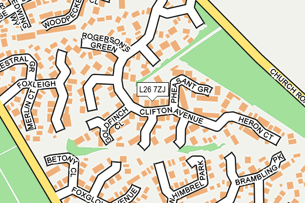 L26 7ZJ map - OS OpenMap – Local (Ordnance Survey) L26 7ZJ map - OS OpenMap – Local (Ordnance Survey)