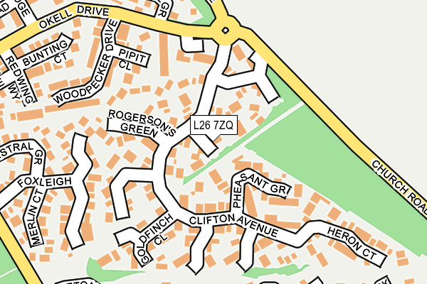 L26 7ZQ map - OS OpenMap – Local (Ordnance Survey) L26 7ZQ map - OS OpenMap – Local (Ordnance Survey)