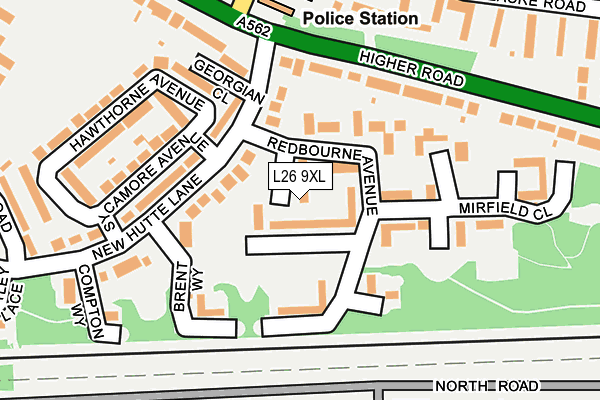L26 9XL map - OS OpenMap – Local (Ordnance Survey) L26 9XL map - OS OpenMap – Local (Ordnance Survey)