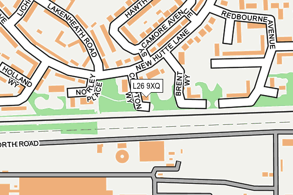 L26 9XQ map - OS OpenMap – Local (Ordnance Survey) L26 9XQ map - OS OpenMap – Local (Ordnance Survey)