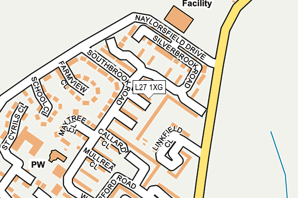 L27 1XG map - OS OpenMap – Local (Ordnance Survey) L27 1XG map - OS OpenMap – Local (Ordnance Survey)