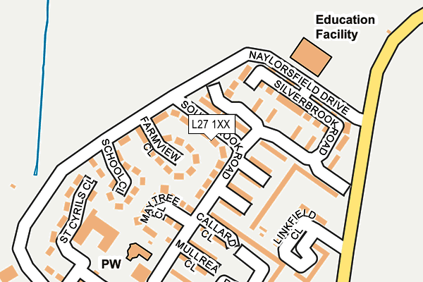 L27 1XX map - OS OpenMap – Local (Ordnance Survey) L27 1XX map - OS OpenMap – Local (Ordnance Survey)