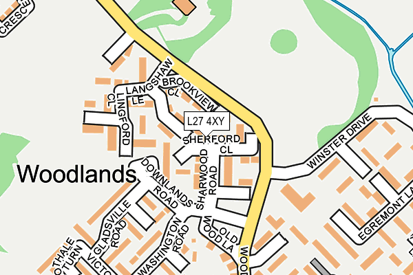 L27 4XY map - OS OpenMap – Local (Ordnance Survey) L27 4XY map - OS OpenMap – Local (Ordnance Survey)