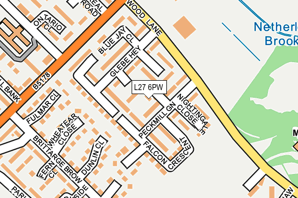 L27 6PW map - OS OpenMap – Local (Ordnance Survey) L27 6PW map - OS OpenMap – Local (Ordnance Survey)