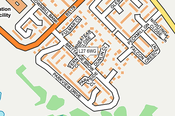 L27 6WG map - OS OpenMap – Local (Ordnance Survey) L27 6WG map - OS OpenMap – Local (Ordnance Survey)