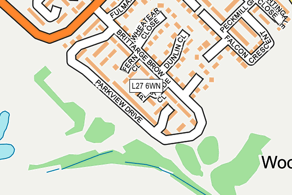 L27 6WN map - OS OpenMap – Local (Ordnance Survey) L27 6WN map - OS OpenMap – Local (Ordnance Survey)