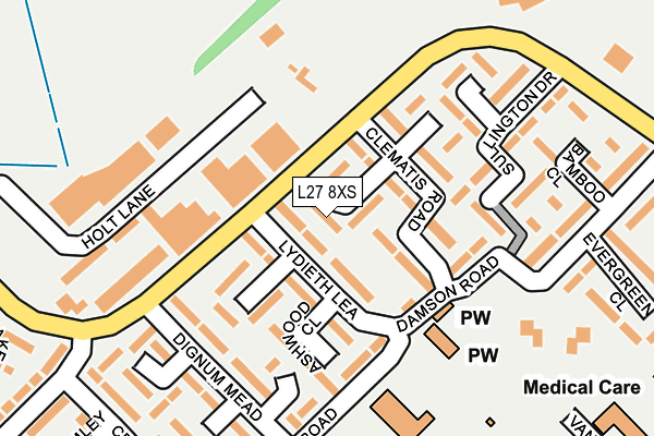 L27 8XS map - OS OpenMap – Local (Ordnance Survey) L27 8XS map - OS OpenMap – Local (Ordnance Survey)