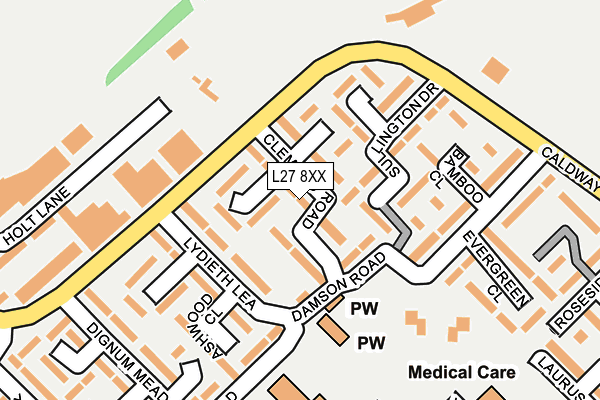 L27 8XX map - OS OpenMap – Local (Ordnance Survey) L27 8XX map - OS OpenMap – Local (Ordnance Survey)