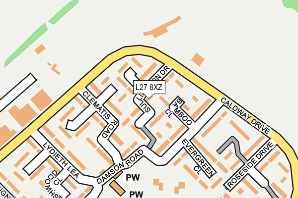 L27 8XZ map - OS OpenMap – Local (Ordnance Survey) L27 8XZ map - OS OpenMap – Local (Ordnance Survey)