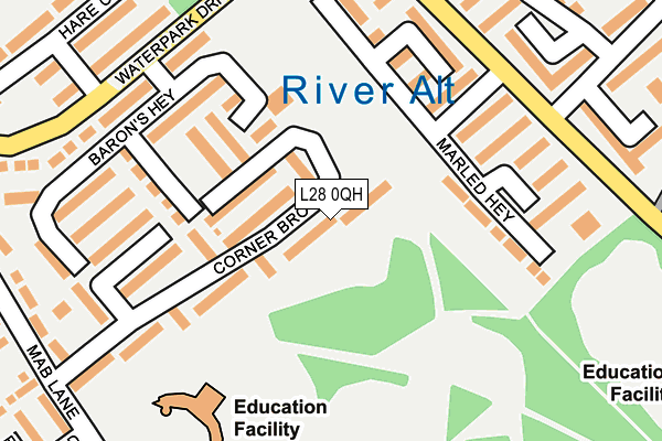 L28 0QH map - OS OpenMap – Local (Ordnance Survey) L28 0QH map - OS OpenMap – Local (Ordnance Survey)