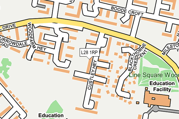 L28 1RP map - OS OpenMap – Local (Ordnance Survey) L28 1RP map - OS OpenMap – Local (Ordnance Survey)