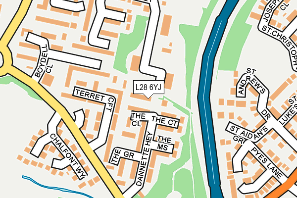 L28 6YJ map - OS OpenMap – Local (Ordnance Survey) L28 6YJ map - OS OpenMap – Local (Ordnance Survey)