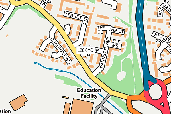 L28 6YQ map - OS OpenMap – Local (Ordnance Survey) L28 6YQ map - OS OpenMap – Local (Ordnance Survey)