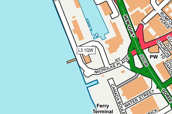 L3 1QW map - OS OpenMap – Local (Ordnance Survey) L3 1QW map - OS OpenMap – Local (Ordnance Survey)