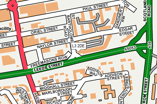 L3 2DE map - OS OpenMap – Local (Ordnance Survey) L3 2DE map - OS OpenMap – Local (Ordnance Survey)