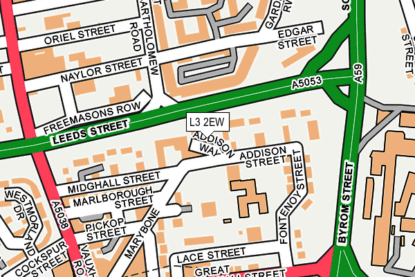 L3 2EW map - OS OpenMap – Local (Ordnance Survey) L3 2EW map - OS OpenMap – Local (Ordnance Survey)