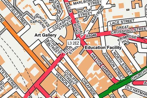 L3 2EZ map - OS OpenMap – Local (Ordnance Survey)