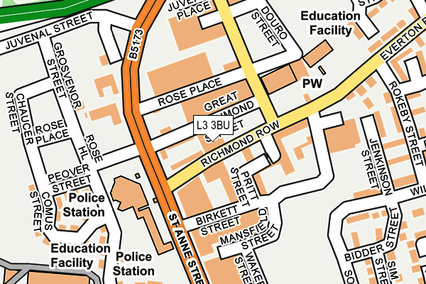 L3 3BU map - OS OpenMap – Local (Ordnance Survey) L3 3BU map - OS OpenMap – Local (Ordnance Survey)