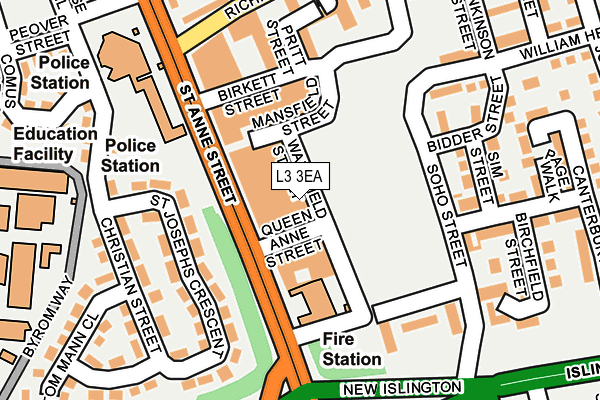 L3 3EA map - OS OpenMap – Local (Ordnance Survey) L3 3EA map - OS OpenMap – Local (Ordnance Survey)