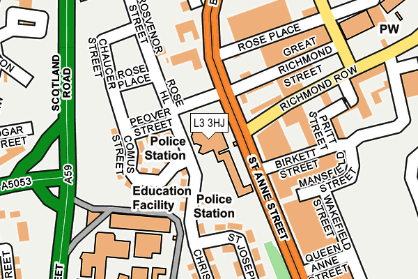 L3 3HJ map - OS OpenMap – Local (Ordnance Survey) L3 3HJ map - OS OpenMap – Local (Ordnance Survey)
