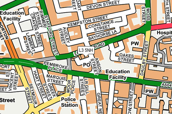 L3 5NH map - OS OpenMap – Local (Ordnance Survey)