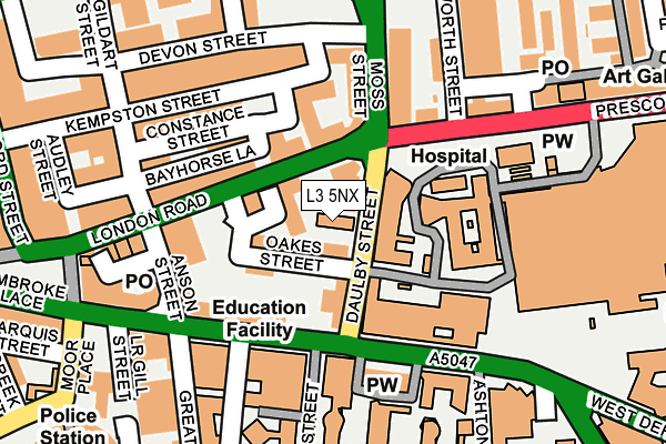 L3 5NX map - OS OpenMap – Local (Ordnance Survey)