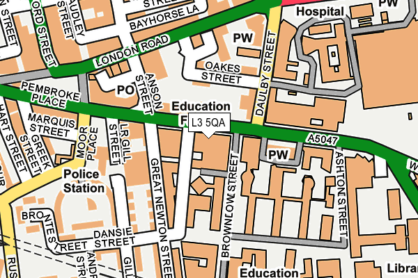 L3 5QA map - OS OpenMap – Local (Ordnance Survey) L3 5QA map - OS OpenMap – Local (Ordnance Survey)
