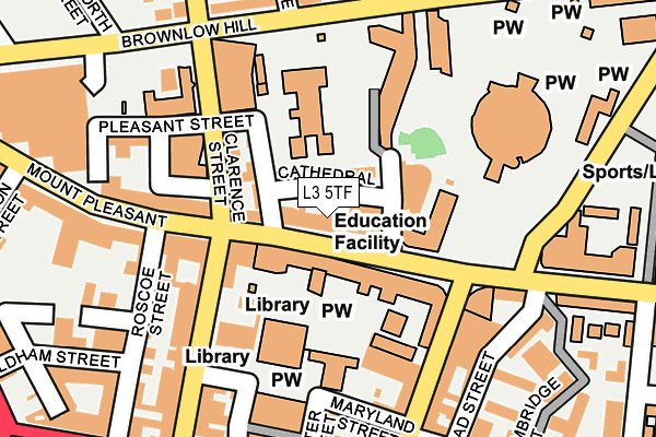 L3 5TF map - OS OpenMap – Local (Ordnance Survey) L3 5TF map - OS OpenMap – Local (Ordnance Survey)