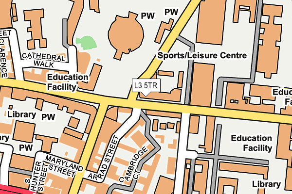 L3 5TR map - OS OpenMap – Local (Ordnance Survey) L3 5TR map - OS OpenMap – Local (Ordnance Survey)