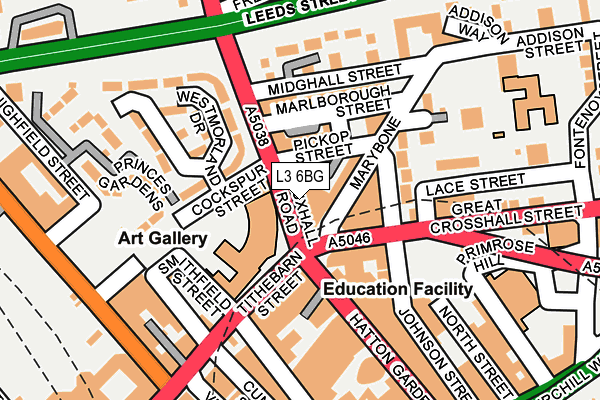 L3 6BG map - OS OpenMap – Local (Ordnance Survey) L3 6BG map - OS OpenMap – Local (Ordnance Survey)