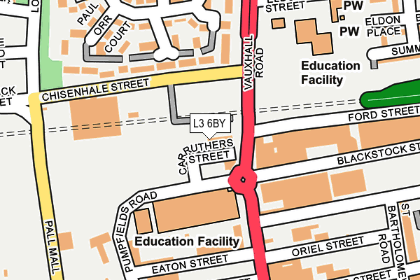 L3 6BY map - OS OpenMap – Local (Ordnance Survey) L3 6BY map - OS OpenMap – Local (Ordnance Survey)