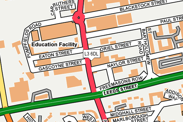 L3 6DL map - OS OpenMap – Local (Ordnance Survey)