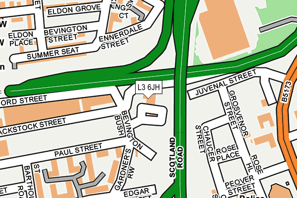 L3 6JH map - OS OpenMap – Local (Ordnance Survey) L3 6JH map - OS OpenMap – Local (Ordnance Survey)