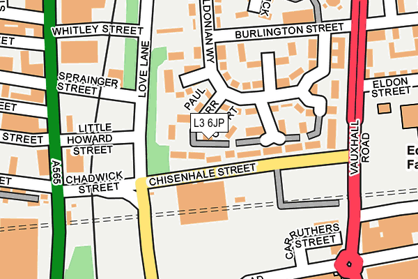 L3 6JP map - OS OpenMap – Local (Ordnance Survey) L3 6JP map - OS OpenMap – Local (Ordnance Survey)