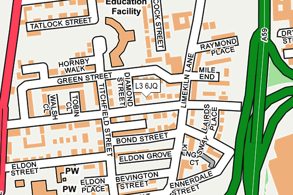 L3 6JQ map - OS OpenMap – Local (Ordnance Survey)