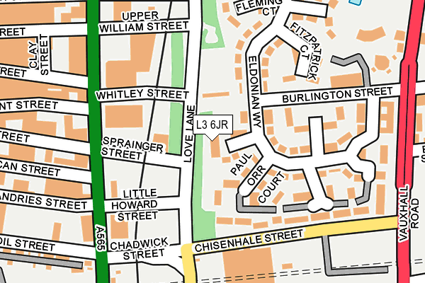 L3 6JR map - OS OpenMap – Local (Ordnance Survey) L3 6JR map - OS OpenMap – Local (Ordnance Survey)