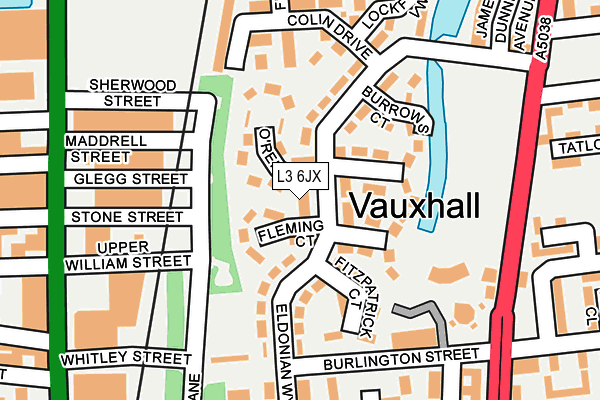 L3 6JX map - OS OpenMap – Local (Ordnance Survey)