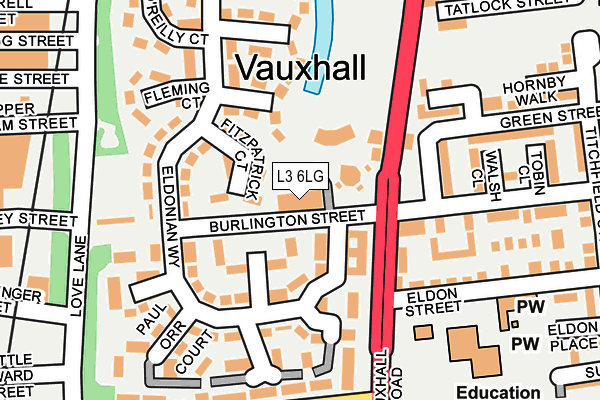 L3 6LG map - OS OpenMap – Local (Ordnance Survey)