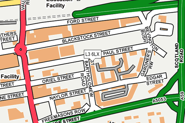 L3 6LX map - OS OpenMap – Local (Ordnance Survey) L3 6LX map - OS OpenMap – Local (Ordnance Survey)