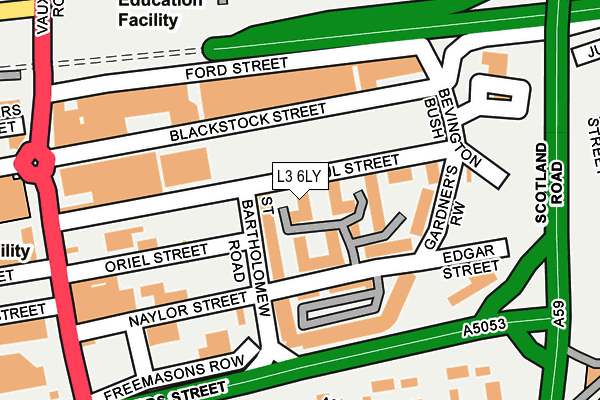 L3 6LY map - OS OpenMap – Local (Ordnance Survey)