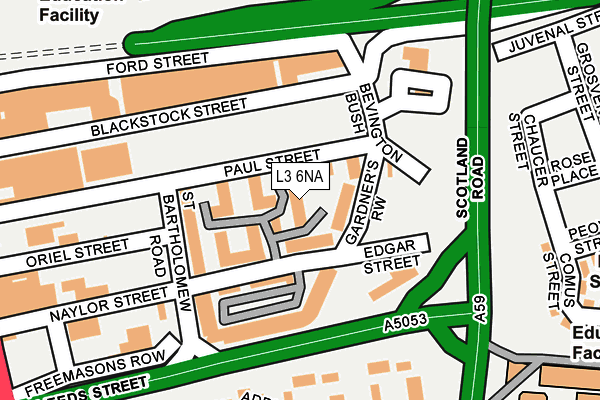 L3 6NA map - OS OpenMap – Local (Ordnance Survey) L3 6NA map - OS OpenMap – Local (Ordnance Survey)