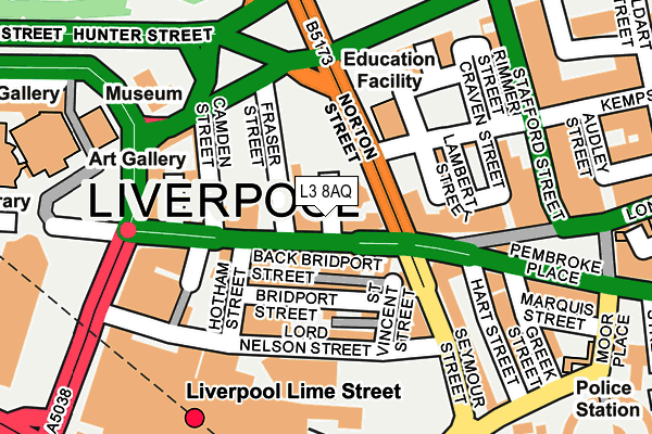 L3 8AQ map - OS OpenMap – Local (Ordnance Survey) L3 8AQ map - OS OpenMap – Local (Ordnance Survey)