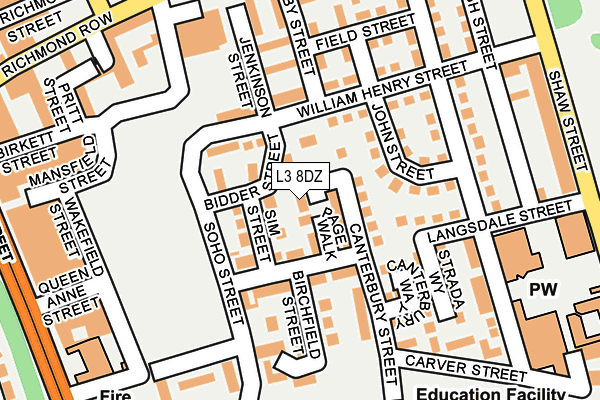 L3 8DZ map - OS OpenMap – Local (Ordnance Survey) L3 8DZ map - OS OpenMap – Local (Ordnance Survey)