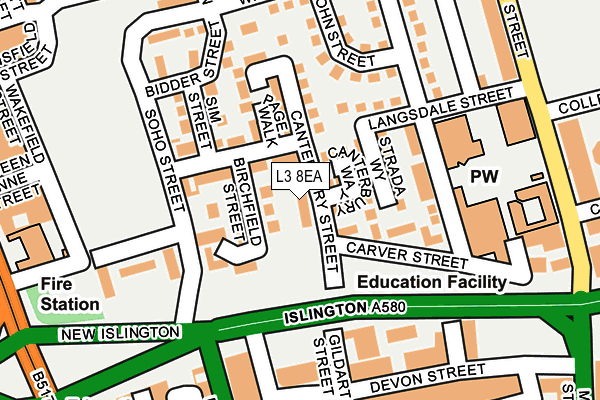 L3 8EA map - OS OpenMap – Local (Ordnance Survey) L3 8EA map - OS OpenMap – Local (Ordnance Survey)