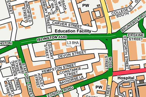 L3 8HA map - OS OpenMap – Local (Ordnance Survey) L3 8HA map - OS OpenMap – Local (Ordnance Survey)